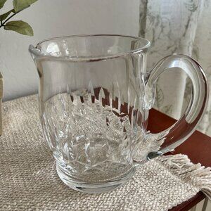 Waterford Crystal Ireland Glass Water Pitcher 36 Oz Handmade Clear Cut